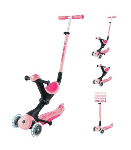 Globber Go Up Deluxe Işıklı Scooter - Pastel Pembe