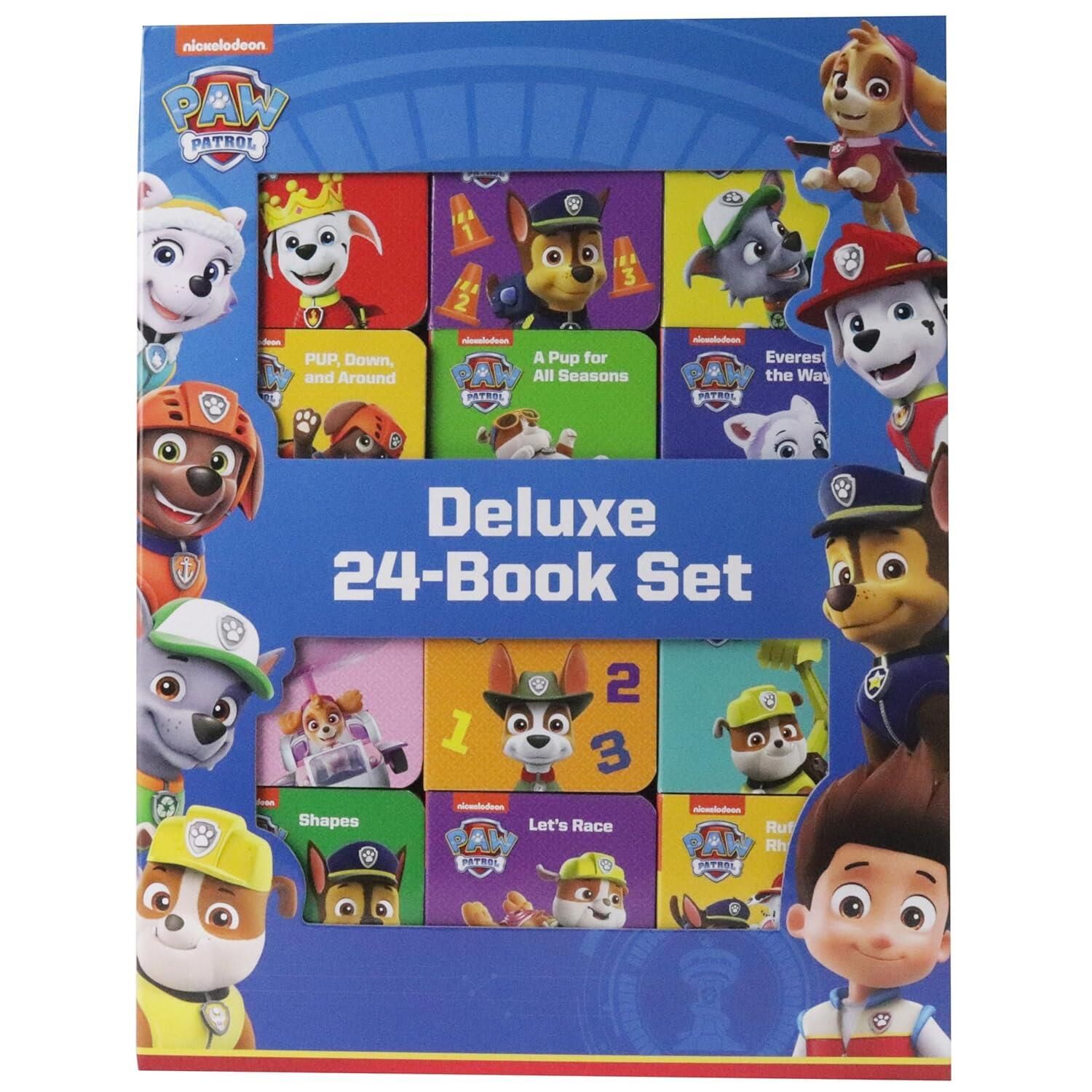 Nickelodeon PAW Patrol Chase, Skye, Marshall, and More!: Deluxe My First Library Board Book Block 24-Book Set