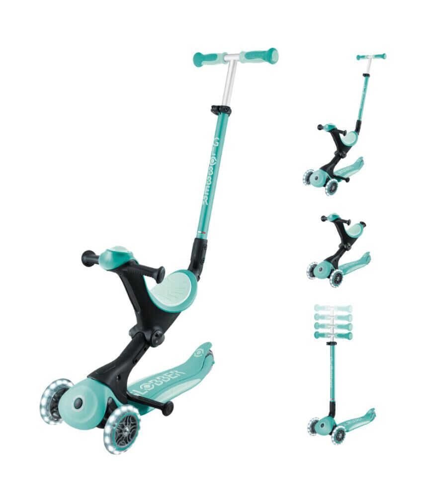 Globber Go Up Deluxe Işıklı Scooter - Mint Yeşili