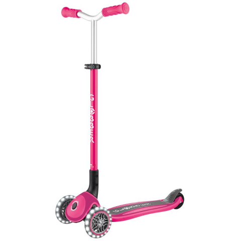 Globber Master Işıklı Katlanabilir Scooter - Fuşya