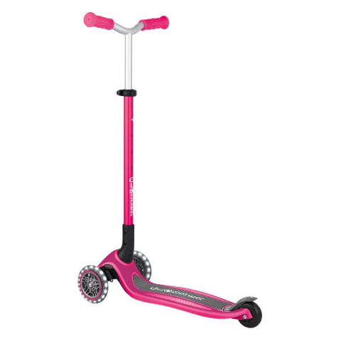 Globber Master Işıklı Katlanabilir Scooter - Fuşya