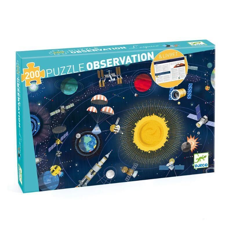 Djeco Klasik Puzzle 200 Parça - The Space