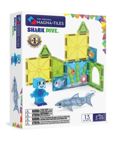 Magna-Tiles - Shark Dive Manyetik Bloklar - 13 Parça