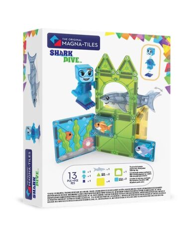 Magna-Tiles - Shark Dive Manyetik Bloklar - 13 Parça