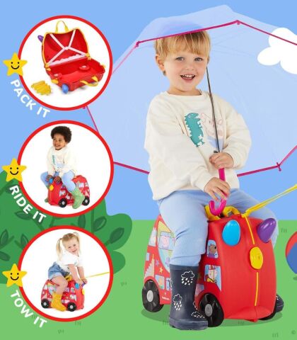 Trunki Çocuk Bavulu - Peppa Pig Party Bus