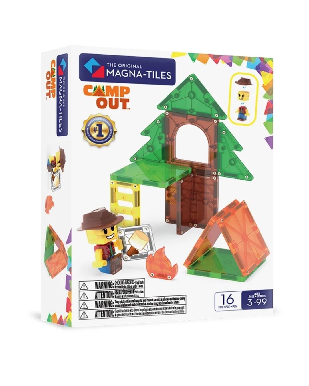 Magna-Tiles - Camp Out Manyetik Bloklar - 16 Parça