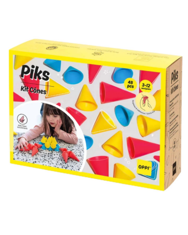 Oppi Piks Yapı ve Denge Oyunu Koni 48 Parça