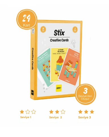 Oppi Stix Uyumlu Yaratıcı Kartlar 24 Parça