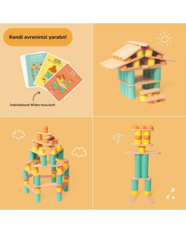 Oppi Stix Uyumlu Yaratıcı Kartlar 24 Parça