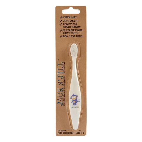 Jack N Jill Natural Toothbrush Monkey El Yapımı Doğal Diş Fırçası
