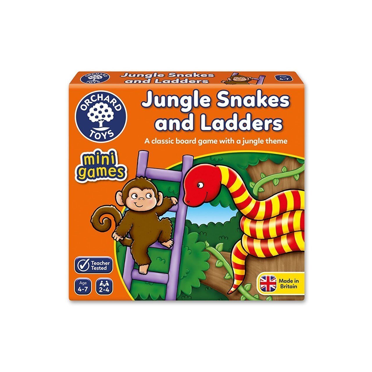 Orchard Toys Jungle Snakes & Ladders (Merdiven - Sayılar) 18+Ay