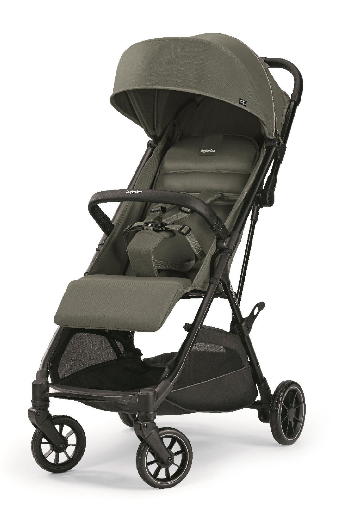 Inglesina Now Kendiliğinden Katlanan Tek Hamlede Açılan Kabin Boy Bebek Arabası - Sprint Green