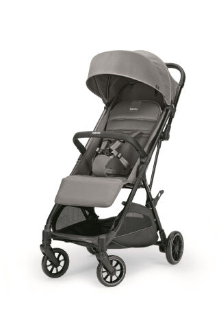 Inglesina Now Kendiliğinden Katlanan Tek Hamlede Açılan Kabin Boy Bebek Arabası - Snap Grey