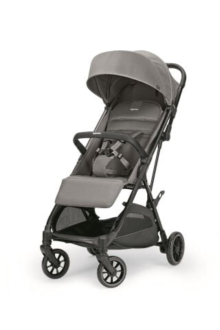 Inglesina Now Kendiliğinden Katlanan Tek Hamlede Açılan Kabin Boy Bebek Arabası - Snap Grey