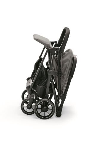 Inglesina Now Kendiliğinden Katlanan Tek Hamlede Açılan Kabin Boy Bebek Arabası - Snap Grey