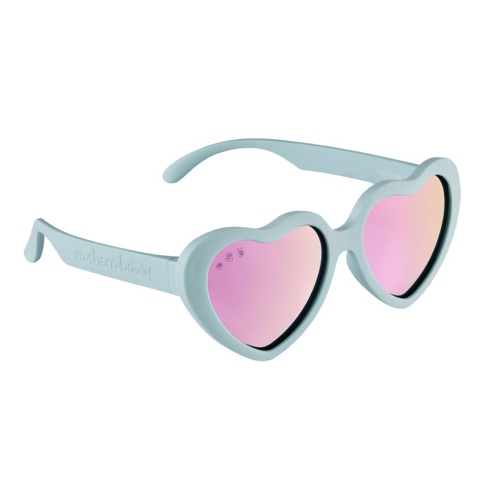 RoshamBo Heart Model Splash- Aqua Renk / Rose Gold Lens Çocuk Güneş Gözlüğü 2-4 Yaş