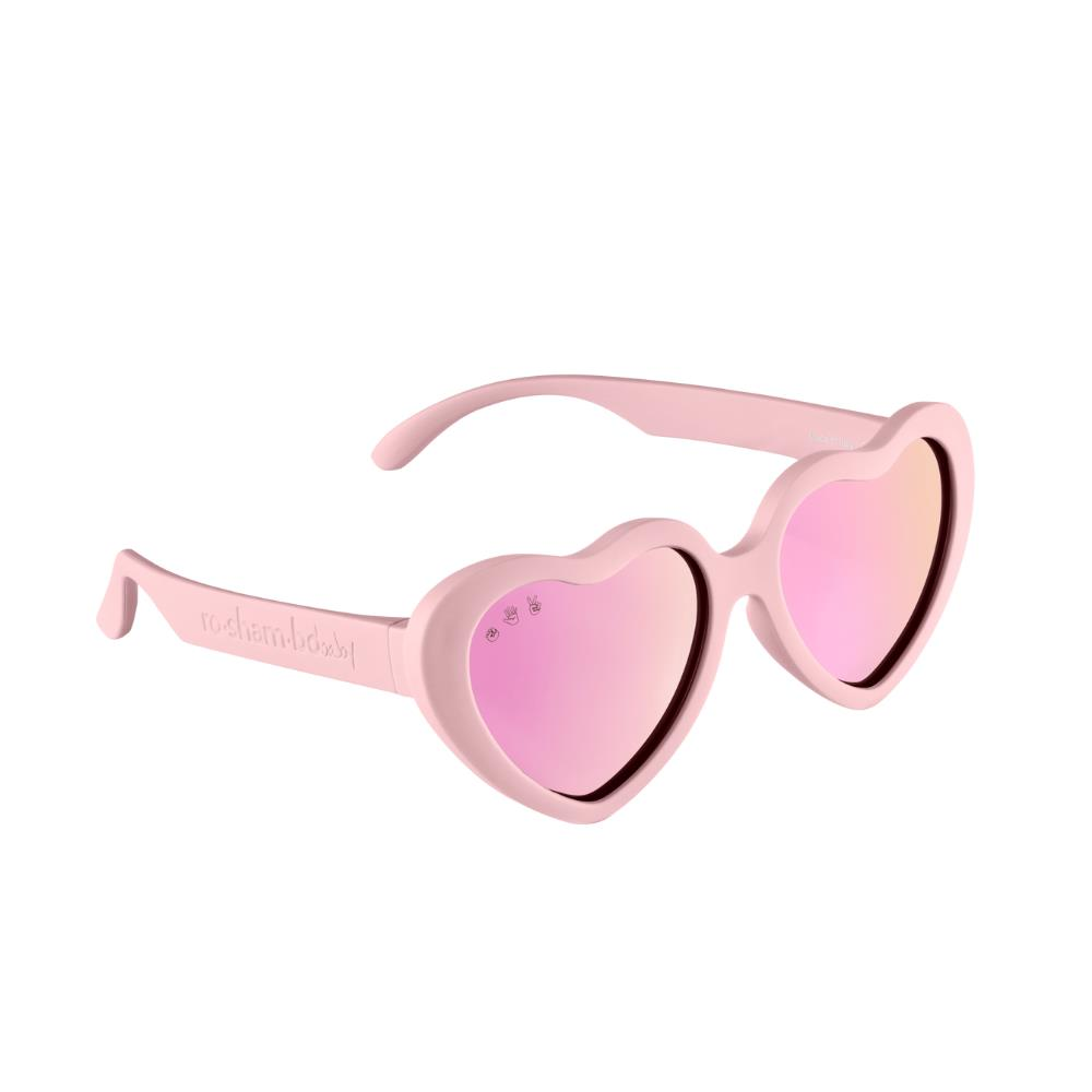 RoshamBo Heart Model Topanga Şeftali Renk/ Rose Gold Lens Çocuk Güneş Gözlüğü 2-4 Yaş