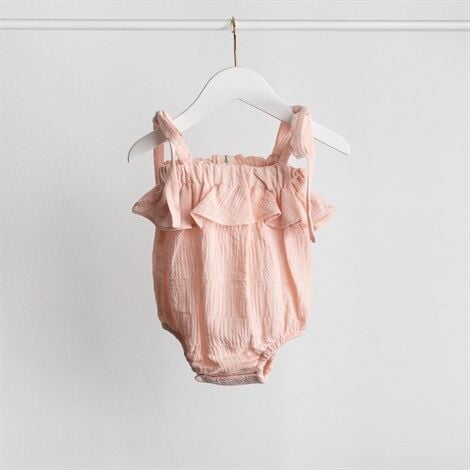 Merli&Rose Şile Bezi Body | Pembe