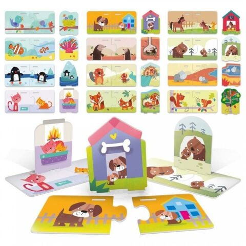 Headu My Babies And Habitat Puzzle-Hayvanların Yaşam Alanı 2+Yaş
