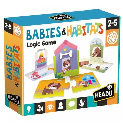 Headu My Babies And Habitat Puzzle-Hayvanların Yaşam Alanı 2+Yaş