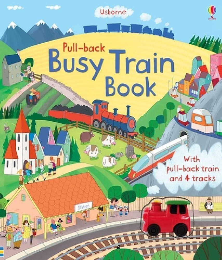 Wind Up: Pull-back Busy Train Book - Usborne Publishing