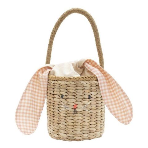 Meri Meri - Bunny Basket - Tavşan Hasır Çanta