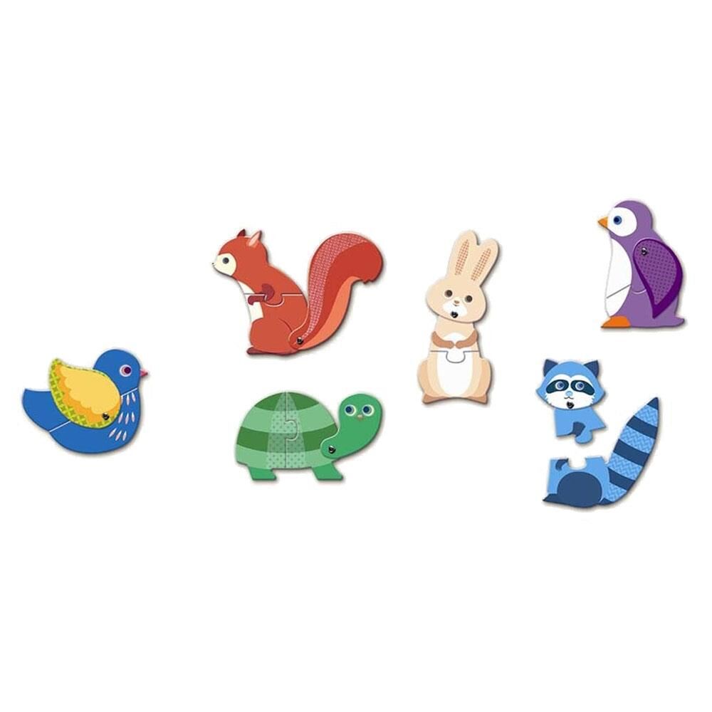 Djeco İkili Puzzle Articulo Animals / 2+ Duo Puzzle