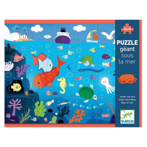 Djeco Dev Puzzle 24 Parçalı Yapboz - Deniz Altı / Puzzle Geant