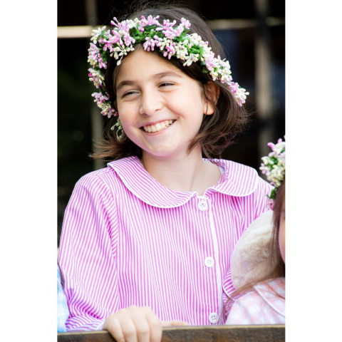 Luna Mia Pink Stripe Uyku Arkadaşlı Çocuk Pijama Seti