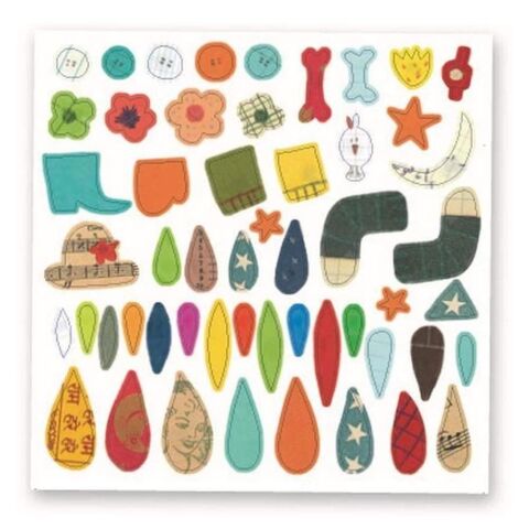Djeco Yapıştırma Kartları / Create Animals