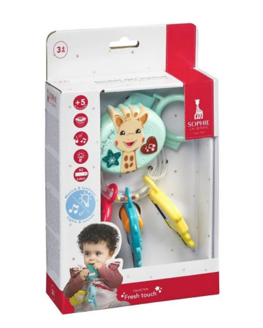 Sophie la Girafe - Lights & Sound Sesli ve Işıklı Anahtar Çıngırak