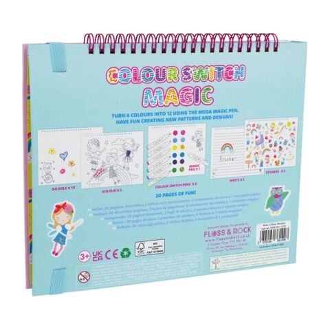 Floss & Rock Renk Değiştiren Sihirli Aktivite Kitabı / Rainbow Fairy