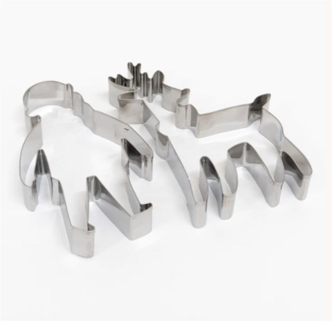 Meri Meri - Santa & Reindeer Festive Cookie Cutter - Noel Baba & Ren Geyikleri Kurabiye Kalıbı