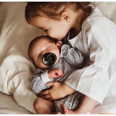 Bibs Colour Kauçuk Emzik - Black - 0-6 Ay