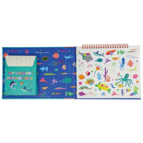 Floss & Rock Renk Değiştiren Sihirli Aktivite Kitabı / Ocean