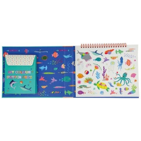 Floss & Rock Renk Değiştiren Sihirli Aktivite Kitabı / Ocean