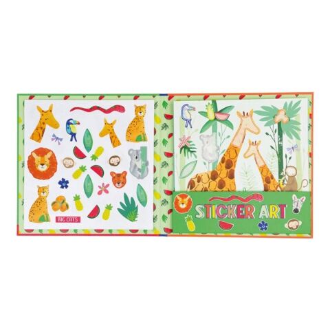 Floss & Rock Kokulu Sticker Aktivite Kitabı / Jungle