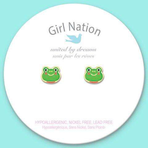 Cutie Studs / Küpe- Fancy Frog