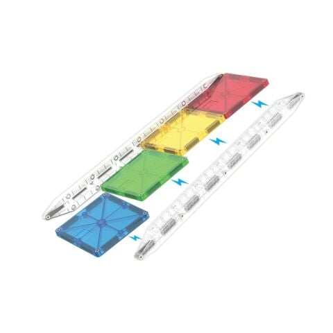 Magna-Tiles - Rail Racer Ray Paketi - 8 Parça