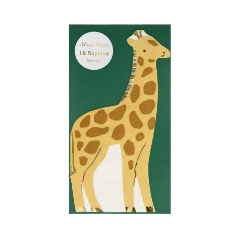 Meri Meri - Giraffe Napkins - Zürafa Peçeteler - 16'lı