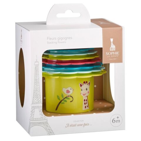 Sophie la Girafe İçiçe Geçebilen Çiçekler