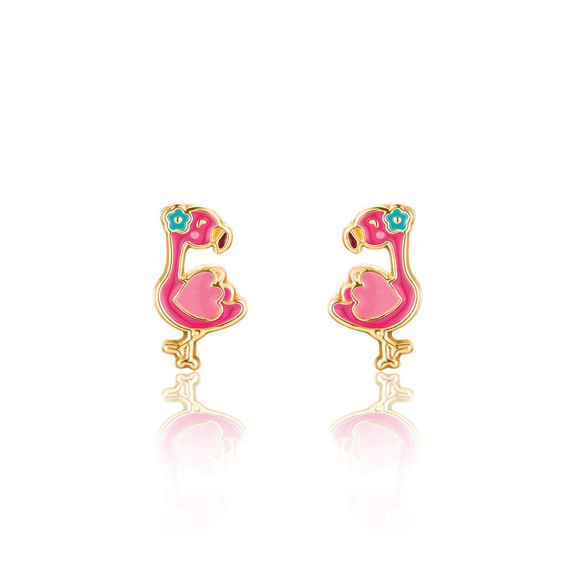 Cutie Studs / Küpe- Fantastic Flamingo