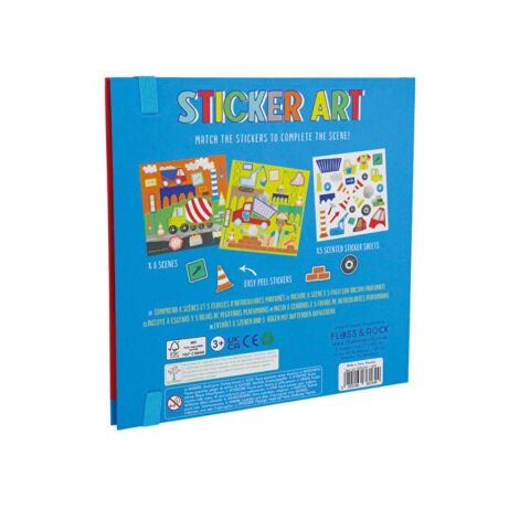 Floss & Rock Kokulu Sticker Aktivite Kitabı / Construction