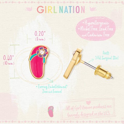 Cutie Studs / Küpe- Flip to the Flop