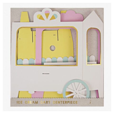 Meri Meri - Ice Cream Cart Centerpiece - Dondurma Arabası Masa Süsü
