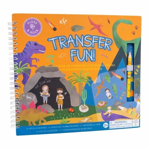 Floss & Rock Transfer Fun Aktivite Kitabı / Dino