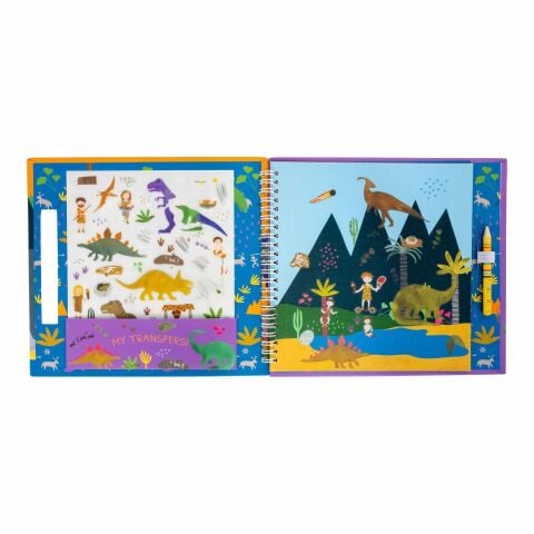 Floss & Rock Transfer Fun Aktivite Kitabı / Dino