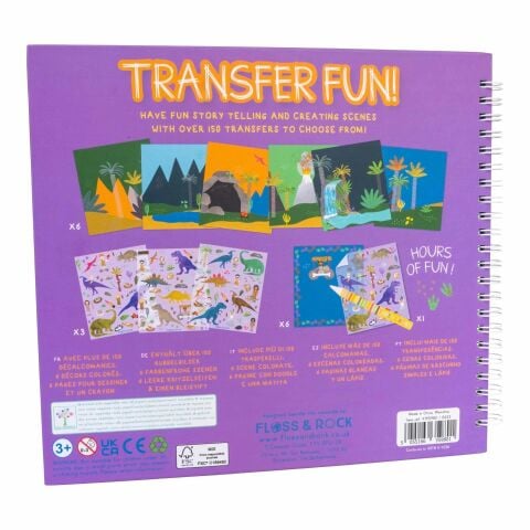 Floss & Rock Transfer Fun Aktivite Kitabı / Dino