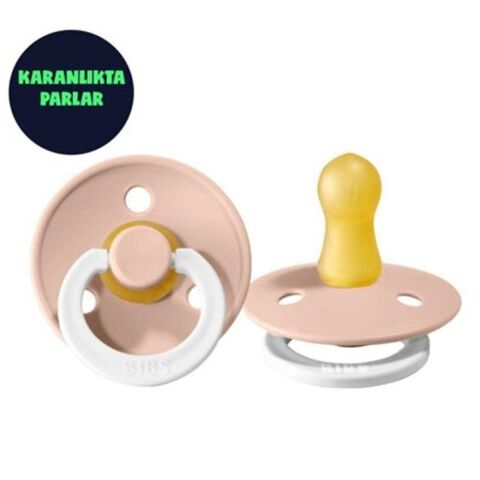 Bibs Colour Kauçuk Emzik - Blush Night - 0-6 Ay