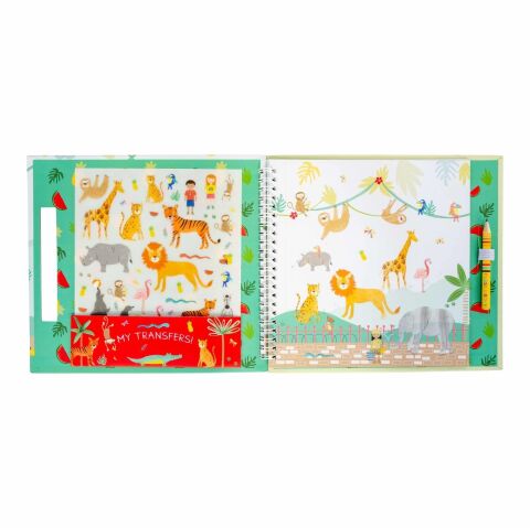 Floss & Rock Transfer Fun Aktivite Kitabı / Jungle